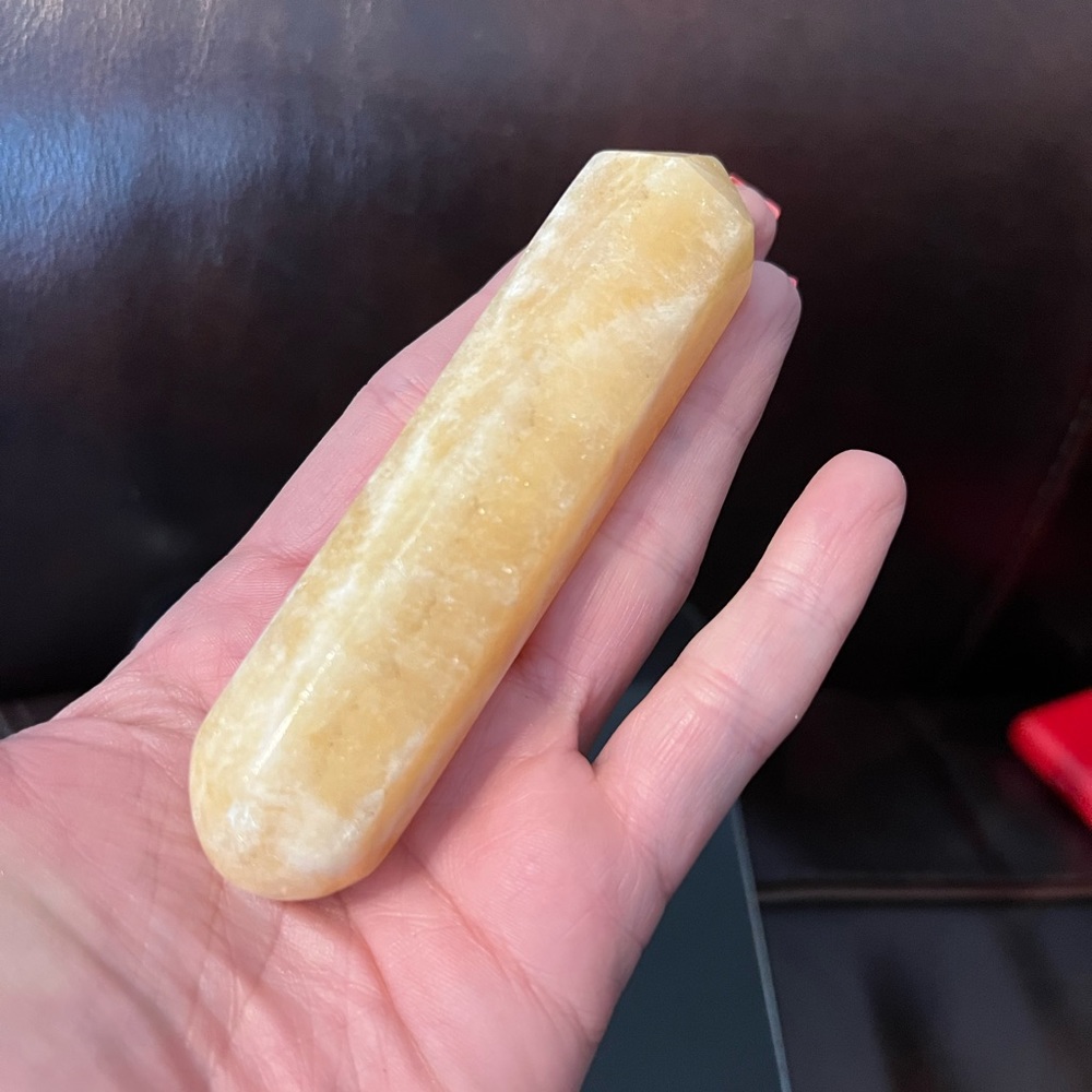 Orange Calcite Massage Wand
